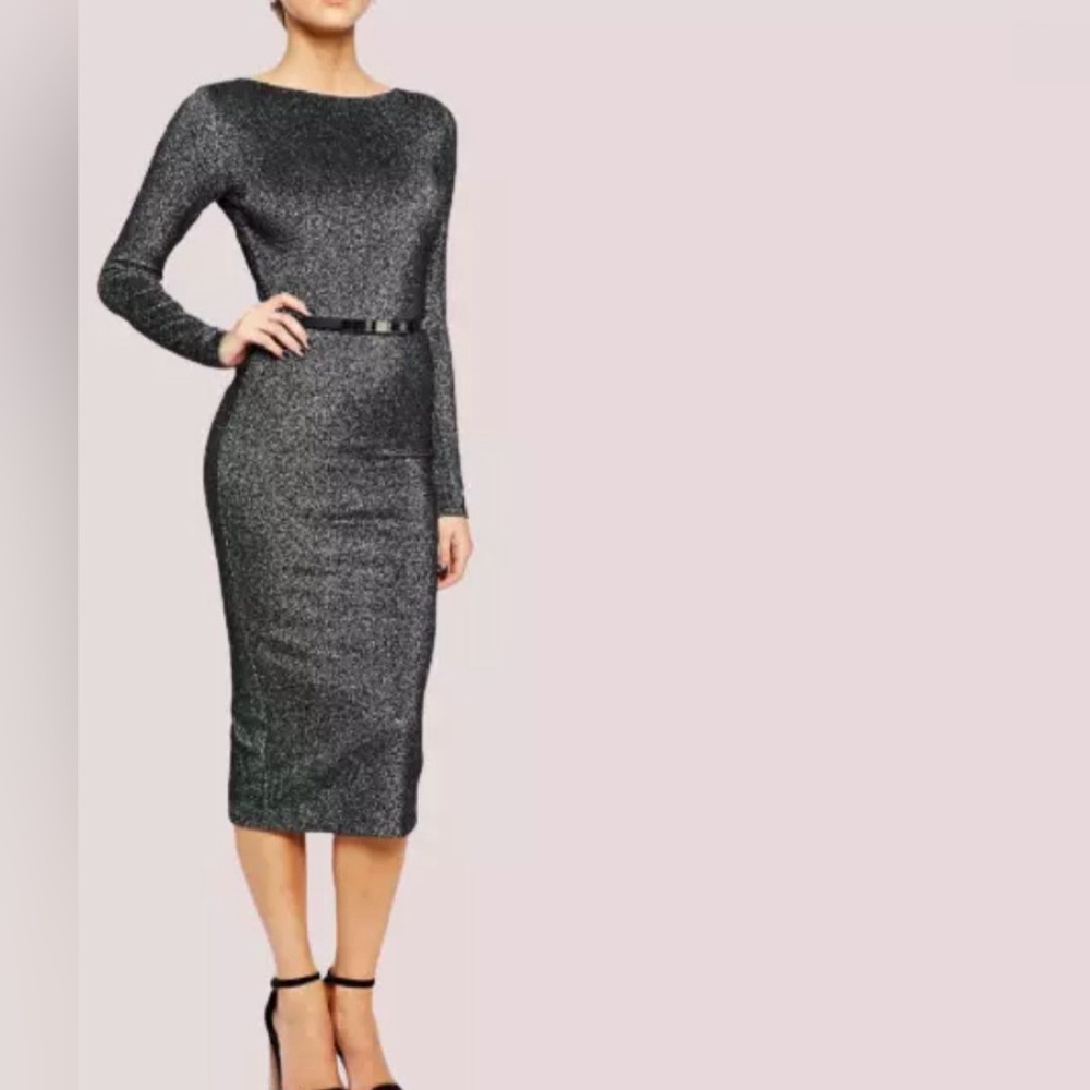 Ted Baker Dafney Metallic Midi Dress